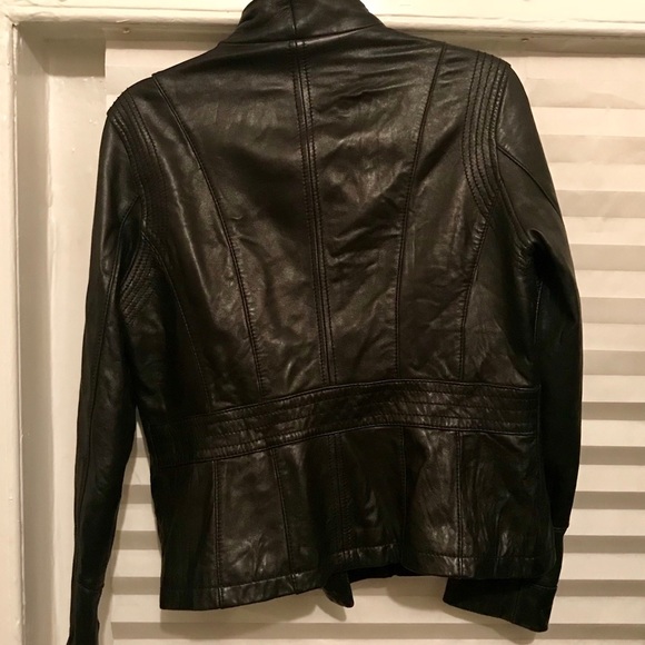 MICHAEL Michael Kors Moto Leather Jacket - Picture 5 of 5